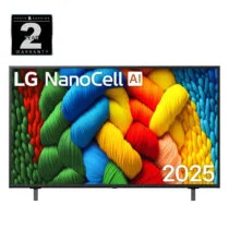 Product: Name: 2025 Model – LG NanoCell 50in AI 4K Smart TV 50NANO80ASA