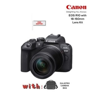 Product: Name: Canon EOS R10 Mirrorless Camera with 18-150mm Lens Canon