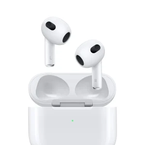 Product: Name: Apple AirPods (3rd generation) with MagSafe Charging Case