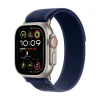 Product: Name: Apple Watch Ultra 2 (2024) GPS + Cellular Trail Loop 49mm Color: Natural Titanium Case with Blue Trail Loop