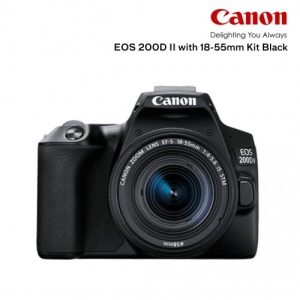 Product: Name: Canon EOS 200D II with 18-55mm Kit Black Canon