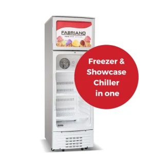 Product: Name: Fabriano 3cuft Freezer + 12cuft Chiller Combination Freezer and Showcase Chiller FFCC12SG